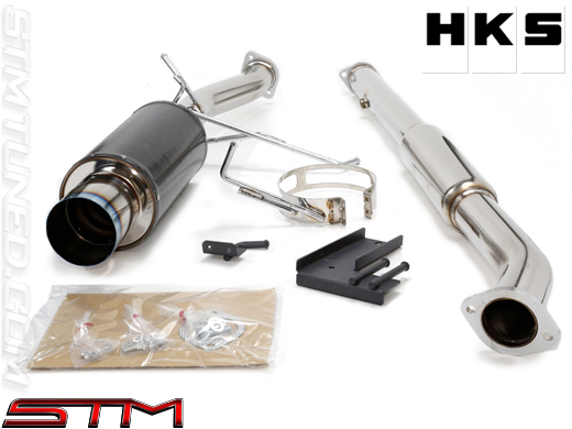 STM: HKS CARBON-TI CAT-BACK EXHAUST | EVO VIII-IX | 31012-BM001