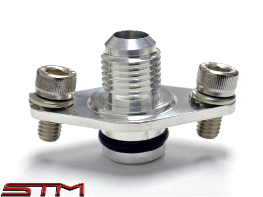 8AN INLET STM EVO VIII IX FUEL RAIL FITTINGS 8AN OUTLET